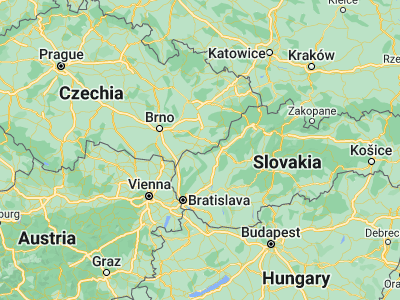 Map showing location of Velká nad Veličkou (48.88257, 17.5206)