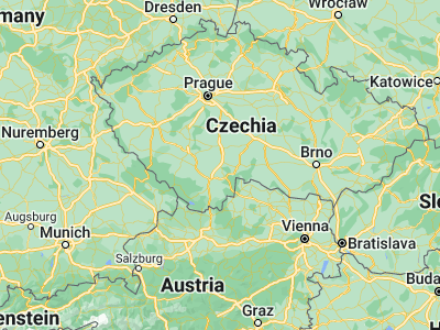 Map showing location of Veselí nad Lužnicí (49.1843, 14.69734)