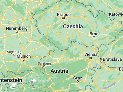 Map showing location of Větřní (48.77425, 14.28616)