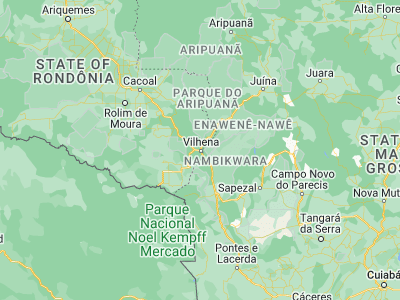 Map showing location of Vilhena (-12.74056, -60.14583)