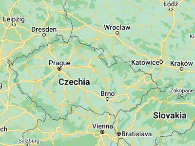 Map showing location of Vysoké Mýto (49.9532, 16.16169)