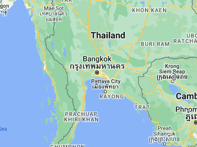 Map showing location of Watthana (13.72978, 100.58536)