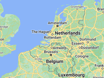 Map showing location of Willemstad (51.69167, 4.43889)