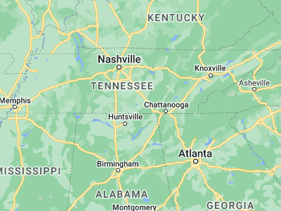 Map showing location of Winchester (35.18592, -86.11221)