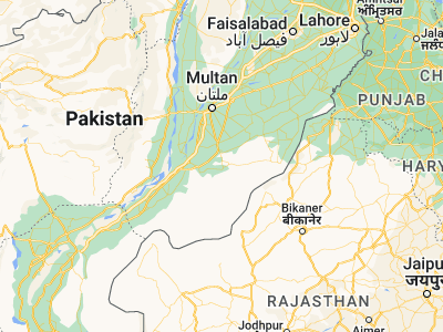 Map showing location of Yazmān Mandi (29.12122, 71.74459)