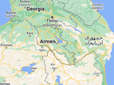 Map showing location of Yeranos (40.20428, 45.19209)