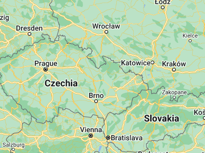 Map showing location of Zábřeh (49.8826, 16.87223)