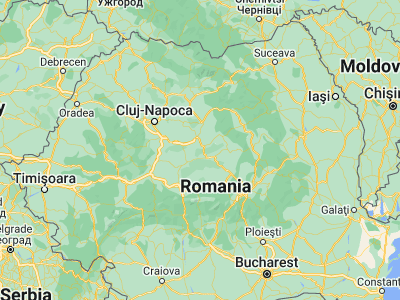 Map showing location of Zagăr (46.35, 24.61667)