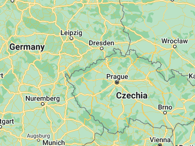 Map showing location of Žatec (50.32717, 13.54577)