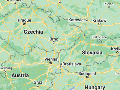 Map showing location of Ždánice (49.06729, 17.02751)