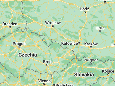 Map showing location of Zlaté Hory (50.2638, 17.39602)