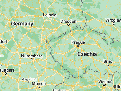 Map showing location of Žlutice (50.09192, 13.16297)